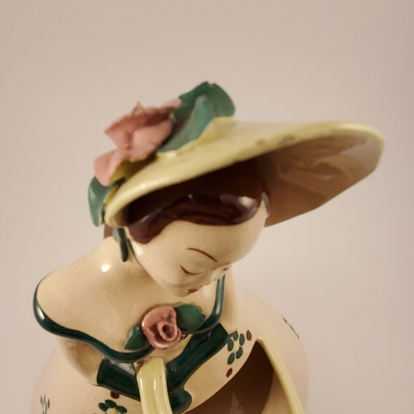 Vintage lady planter hat sunbonnet - Picture 7 of 8